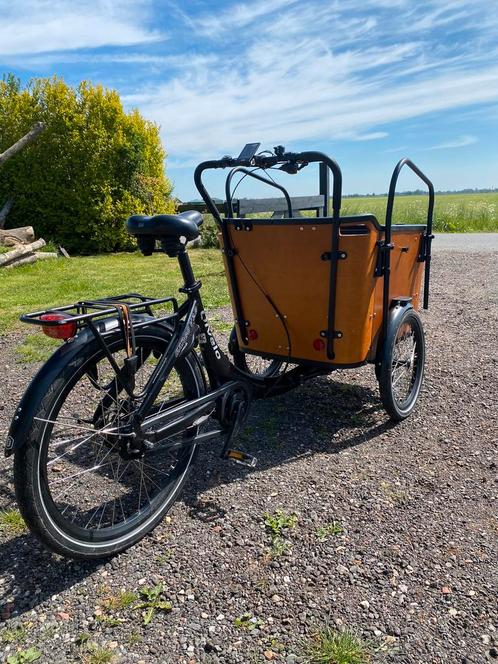 Qivelo N8 elektrische driewieler bakfiets, Fietsen en Brommers, Fietsen | Bakfietsen, Zo goed als nieuw, Overige merken, 4 kinderen of meer