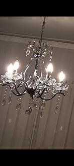 Hanglamp kristal 2stk, Huis en Inrichting, Lampen | Kroonluchters, Ophalen, Gebruikt, Glas
