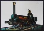 Spoorwegen : stoomlocomotief BEUTH 1844, Verzamelen, Verzenden, Trein, Kaart of Prent