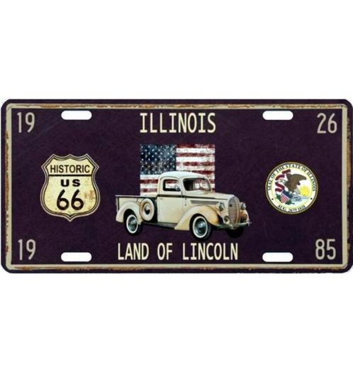 Amerikaanse kentekenplaat ford f100 pick up Illinois, Verzamelen, Merken en Reclamevoorwerpen, Nieuw, Ophalen of Verzenden