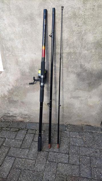 3-delige Lavis strandhengel met molen. beschikbaar voor biedingen
