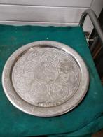 wandbord verzilverd bewerkt messing, Huis en Inrichting, Woonaccessoires | Wanddecoraties, Ophalen of Verzenden, 'T Olde Gre-j