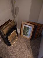 Partij lijsten en kunstwerken - voornamelijk hout, Huis en Inrichting, Woonaccessoires | Lijsten, Ophalen, Hout, Minder dan 50 cm