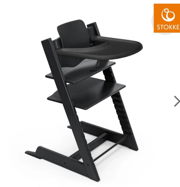 Stokke Tripp Trapp accesoires babyset , tafelblad en tuigje, Kinderen en Baby's, Kinderstoelen, Zo goed als nieuw, Afneembaar eetblad