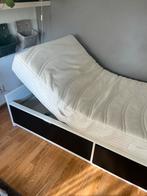 IKEA Flaxa bed verstelbaar, Huis en Inrichting, Slaapkamer | Bedden, Ophalen, 90 cm, Eenpersoons, Wit