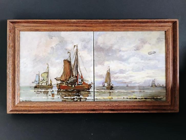 Tegeltableau Mijnlieff Holland / Mesdag, Antiek en Kunst, Antiek | Keramiek en Aardewerk, Ophalen of Verzenden