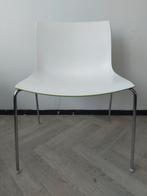 Arper Catifa 46 Design stoel Wit/Groen 4 stuks, Gebruikt, Wit, Ophalen of Verzenden, Vier