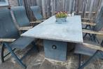 Tuintafel beton, Tuin en Terras, Tuintafels, Ophalen, Gebruikt, Rechthoekig