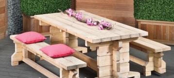 Picknicktafel blokhutprofiel beschikbaar voor biedingen