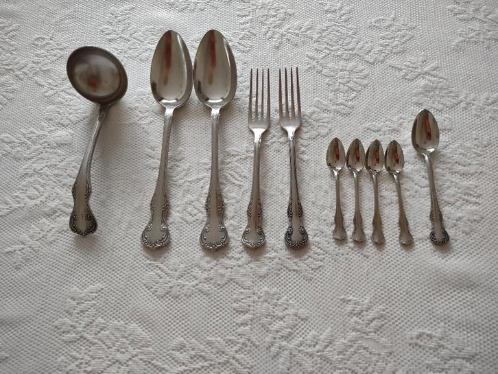 gero zilmeta 528 (menuet) enkele bestekdelen, Antiek en Kunst, Antiek | Bestek, Ophalen of Verzenden