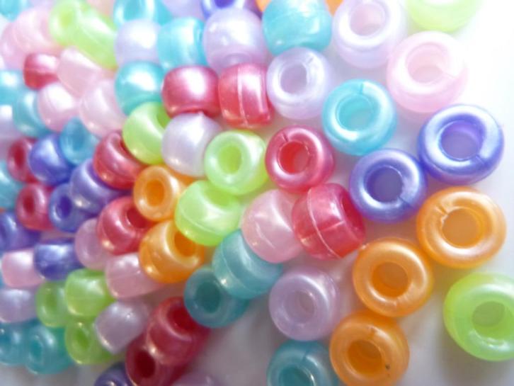 Kinderkralen met groot gat ( ponybeads ), Hobby en Vrije tijd, Kralen en Sieraden maken, Nieuw, Overige typen, Ophalen of Verzenden
