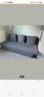 Ikea bank slaapbank KOOPJE grijs Alvdalen, Ophalen, Tweepersoons, Zo goed als nieuw, 200 cm