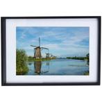 Molen poster Kinderdijk in lijst - Zo goed als nieuw, Overige materialen, Minder dan 50 cm, 50 tot 75 cm, Ophalen of Verzenden