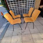 Vintage Schoolstoelen - Set van 4, Ophalen, Gebruikt, Bruin, Vintage
