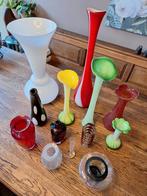 Lot verzameling vazen, Huis en Inrichting, Woonaccessoires | Vazen, Ophalen, Overige kleuren, Minder dan 50 cm, Glas