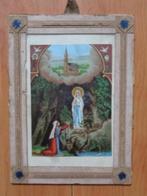 Oude / vintage / brocante katholieke prent Lourdes, Antiek en Kunst, Antiek | Religie, Ophalen of Verzenden
