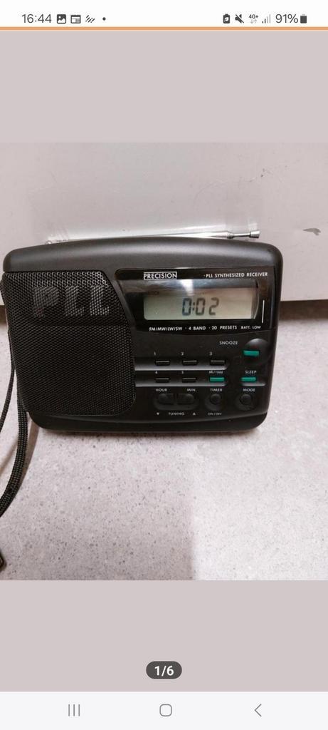 PRECISION 6437 Weltempfänger Radio 4-Band PLL Empfänger -, Audio, Tv en Foto, Radio's, Gebruikt, Ophalen of Verzenden
