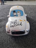 Trouwauto Spaarpot - Just Married, Ophalen of Verzenden, Zo goed als nieuw, Steen, Aardewerk of Keramiek, Vervoermiddel