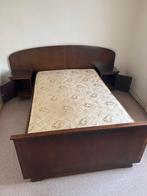 Antiek bed met nachtkastjes, Ophalen, Gebruikt, Eenpersoons