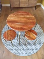 Kidsdepot Ronde tafel + 2 krukjes, Ophalen, Zo goed als nieuw, Tafel(s) en Stoel(en)