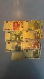 Gouden euro biljetten, Postzegels en Munten, Setje, Ophalen of Verzenden