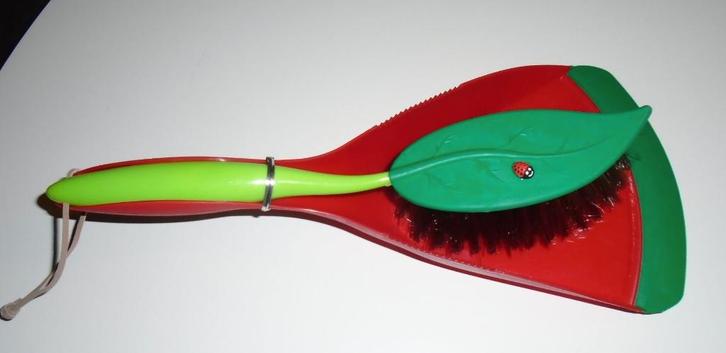 STOFFER EN BLIK DETAIL LIEVEHEERSBEESTJE NIEUW, Huis en Inrichting, Schoonmaakartikelen, Bezem of Borstel, Ophalen of Verzenden