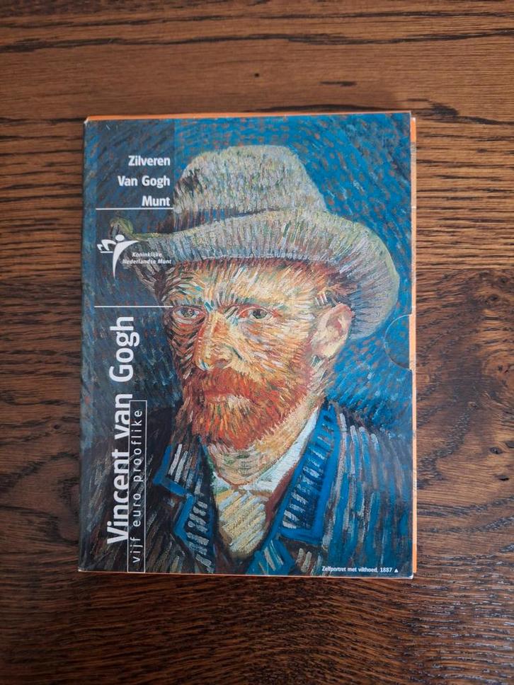 Zilveren Van Gogh Vijf Euro Prooflike Munt, Postzegels en Munten, Munten | Nederland, Euro's, Koningin Beatrix, Ophalen of Verzenden