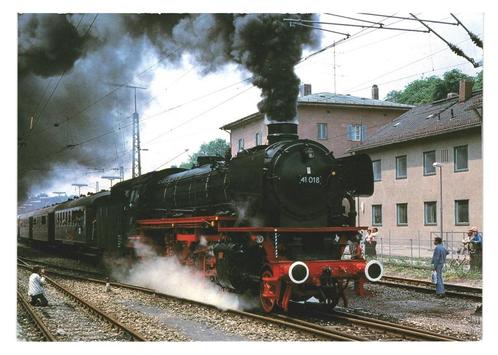 961150		Trein Zug	Locomotief	 	41 018	 zie info achterzijde, Verzamelen, Spoorwegen en Tramwegen, Zo goed als nieuw, Trein, Kaart of Prent