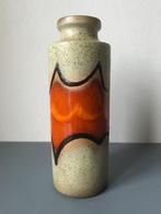 Keramiek 'Fat Lava' cilindervaas jaren '60/'70, Huis en Inrichting, Minder dan 50 cm, Gebruikt, Ophalen of Verzenden, Aardewerk of Porselein