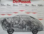 VW Passat poster 70er jaren, Verzamelen, Posters, Deurposter of groter, Rechthoekig Liggend, Ophalen of Verzenden, Zo goed als nieuw