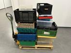 Partij gebruikte kratten diverse soorten en maten 35 stuks, Ophalen, Gebruikt, 100 cm of meer, Opvouwbaar