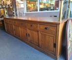 Grote antieke toonbank XXL 304 cm lang 87 cm diep 90 cm hoog, Antiek en Kunst, Curiosa en Brocante, Ophalen