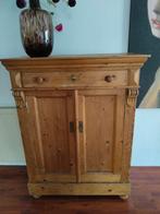 Meidenkast brocante grenen antieke kinderkamer kast, Kinderen en Baby's, Kinderkamer | Commodes en Kasten, Ophalen, Gebruikt, Kast