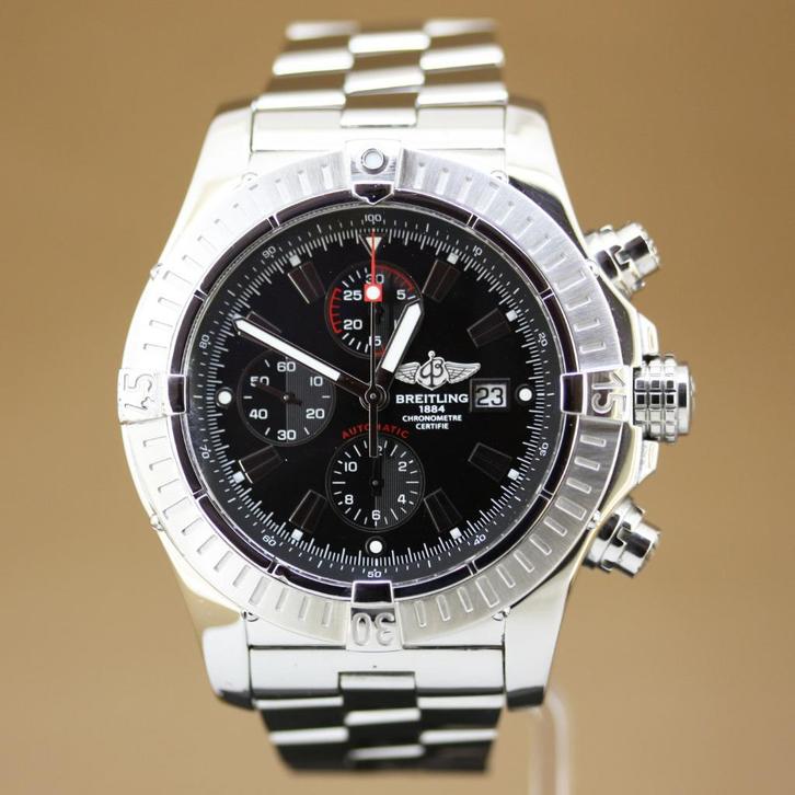 Breitling Super Avenger Chronograph A13370, Sieraden, Tassen en Uiterlijk, Horloges | Heren, Gebruikt, Polshorloge, Breitling