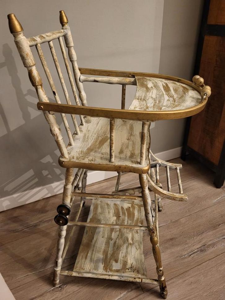 Leuke Brocante Kinderstoel - Gepimpt!, Antiek en Kunst, Curiosa en Brocante, Ophalen
