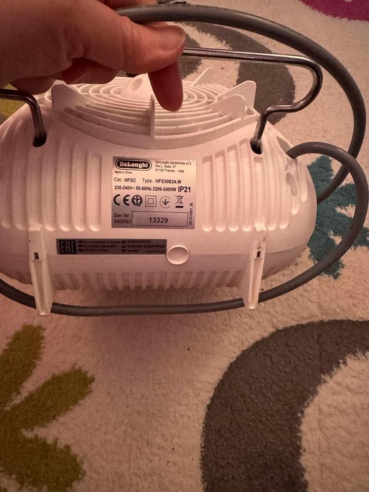 Delonghi HFS30B24.W Kachel - Zo goed als nieuw, Huis en Inrichting, Kachels, Zo goed als nieuw, Vrijstaand, Overige soorten, Elektrisch