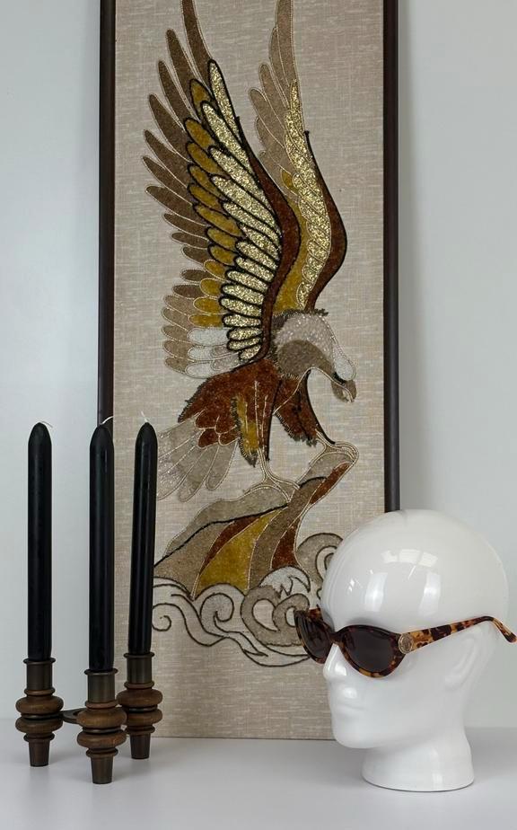 Vintage handgemaakt adelaar schilderij grindkunst Eagle, Antiek en Kunst, Kunst | Designobjecten, Ophalen