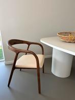 Japandi / Scandinavian Eetkamerstoel Walnoot (Artisan Neva), Ophalen, Japandi, Bruin, Nieuw