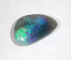 Opaal Edelsteen Blauw Groen Boontje Black Opal, Verzenden, Mineraal
