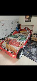 Autobed met verlichting, 85 tot 100 cm, Ophalen of Verzenden, Zo goed als nieuw, Matras