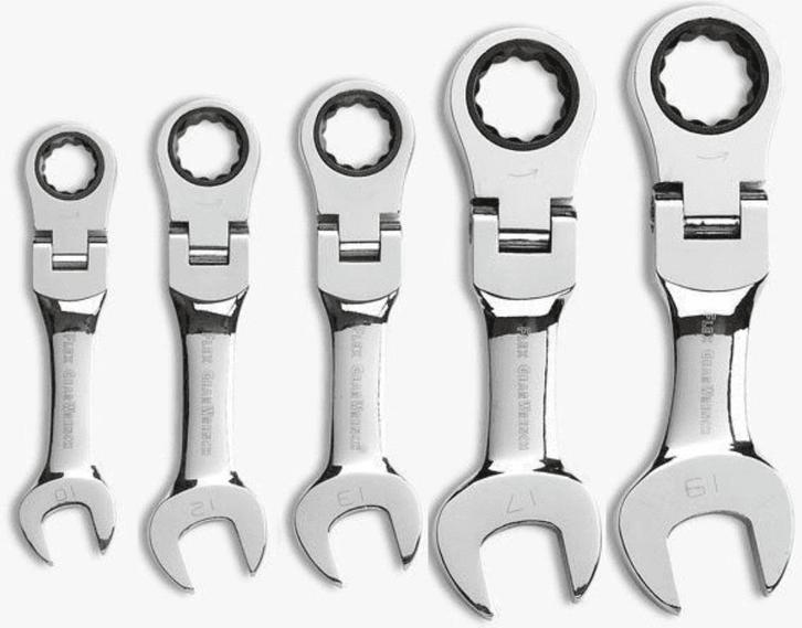 Steek Ring Ratel Sleutelset (5 delig), Auto diversen, Overige Auto diversen, Verzenden