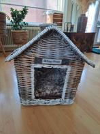 Mooi en luxe Happy house rieten katten-/hondenhuis te koop!, Dieren en Toebehoren, Ophalen, Zo goed als nieuw, Riet