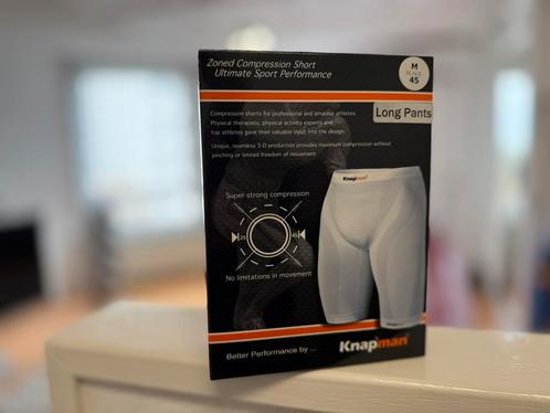 KNAPMAN compression long pants M black, Sport en Fitness, Loopsport en Atletiek, Nieuw, Overige merken, Ophalen of Verzenden