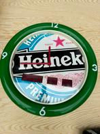 24 jaar oude Heineken klok Werkt niet, Verzamelen, Biermerken, Heineken, Gebruikt, Ophalen of Verzenden