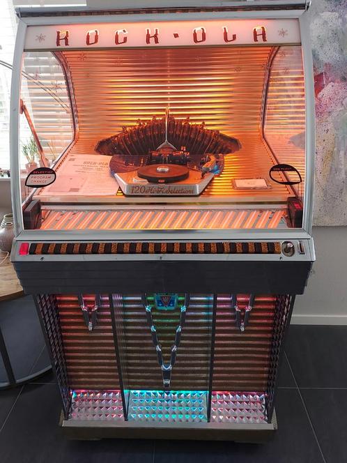 Jukebox Rock-ola 1454 " ijspegel " uit 1956, Verzamelen, Automaten | Jukeboxen, Gebruikt, Rock Ola, Ophalen