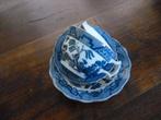 2 x chinese China oude kop en schotels Blue Willow, Antiek en Kunst, Ophalen of Verzenden