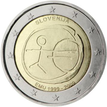 2 euro Slovenie 2009 - 10 jaar EMU (UNC) beschikbaar voor biedingen