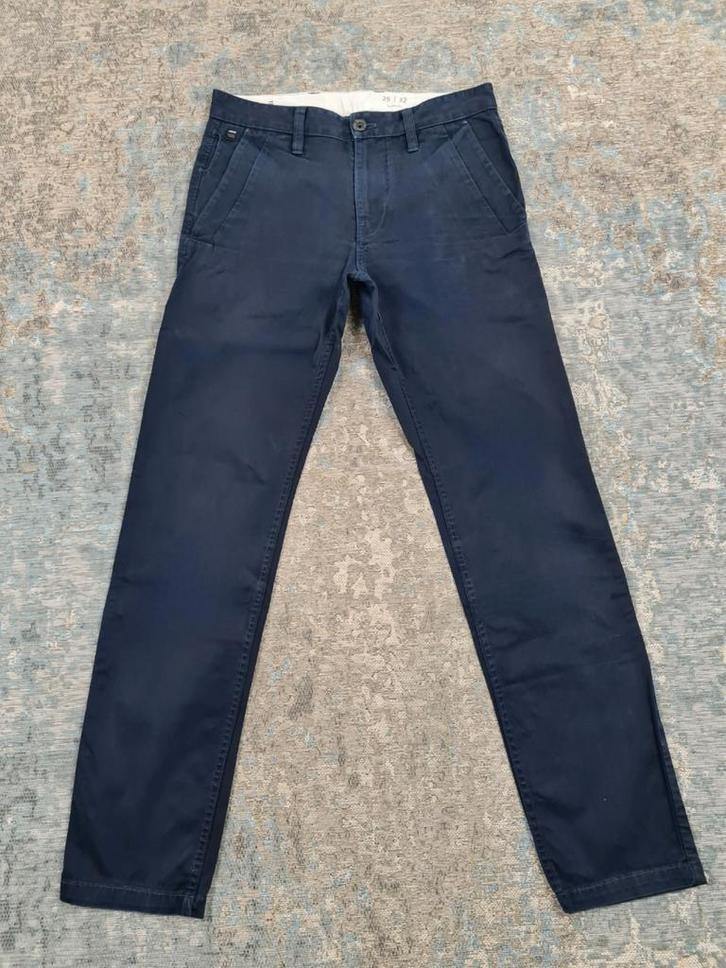 G-Star BRONSON Chino W29 L32 Slim STRETCH Bronno2932 Blauw, Kleding | Heren, Broeken en Pantalons, Zo goed als nieuw, Maat 46 (S) of kleiner