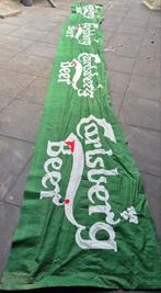 Carlsberg reclamedoek, spandoek. Ruim 5 meter. T.e.a.b!, Ophalen of Verzenden, Gebruikt