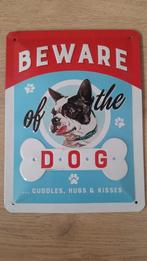 blikken wandbord reclame franse bulldog, Ophalen of Verzenden, Zo goed als nieuw, Overige